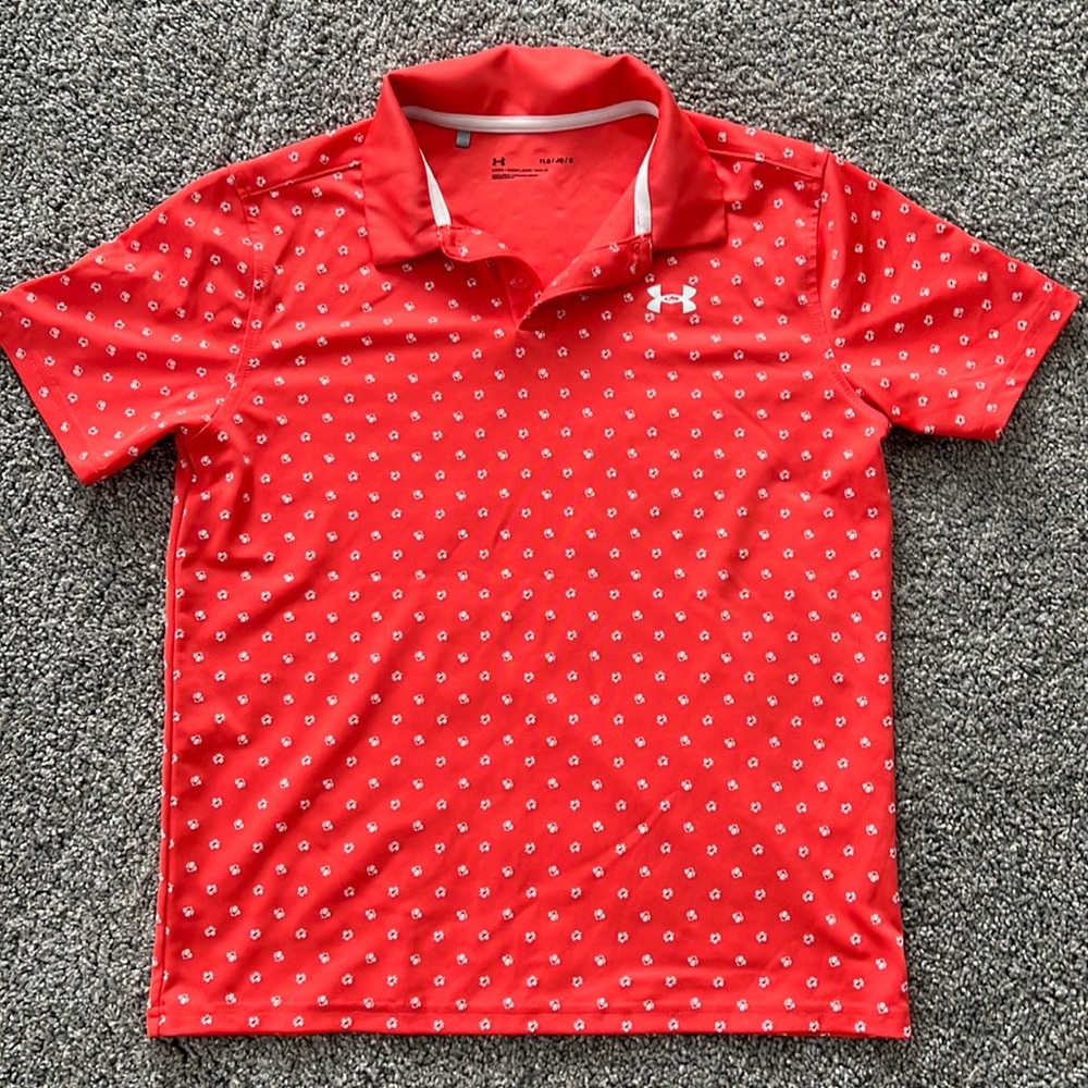 Boys under armor collared dress shirt